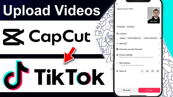 how to send tiktok videos to capcut​