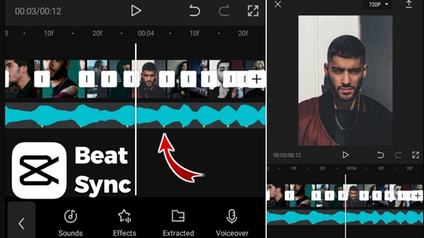 how to sync video to music beats mobile